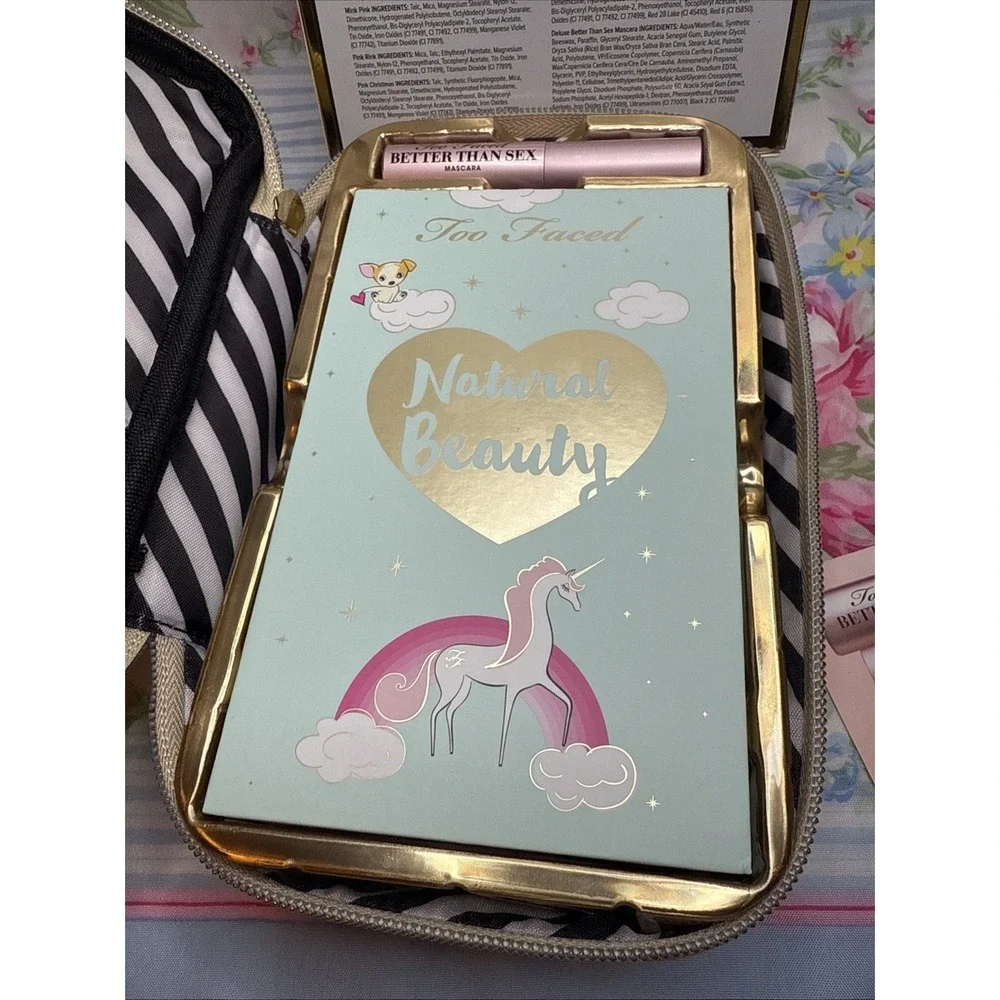 Too‎ Faced Best Year Ever 2018 Holiday Makeup Set 3 Palettes + Bag + Mascara